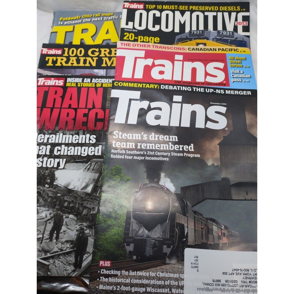 (6) Trains The Magazine Of Railroading